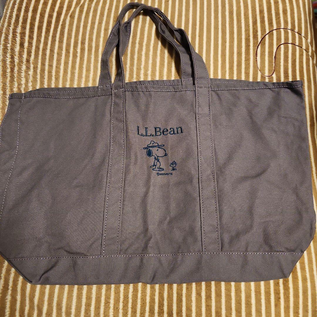 L.L.Bean スヌーピー トートバッグ ダークグレー