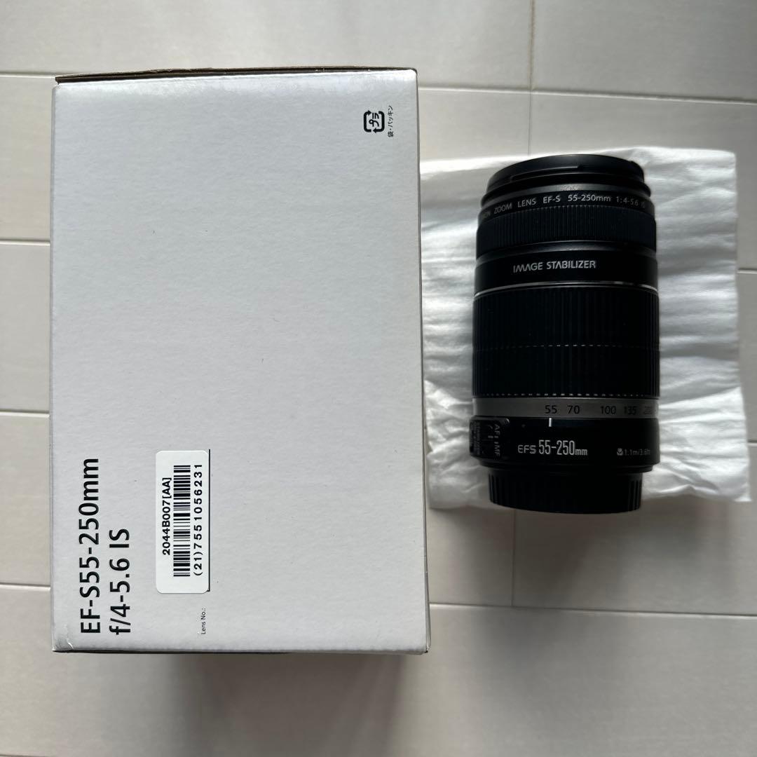 Canon EF-S 55-250mm レンズ 箱つき