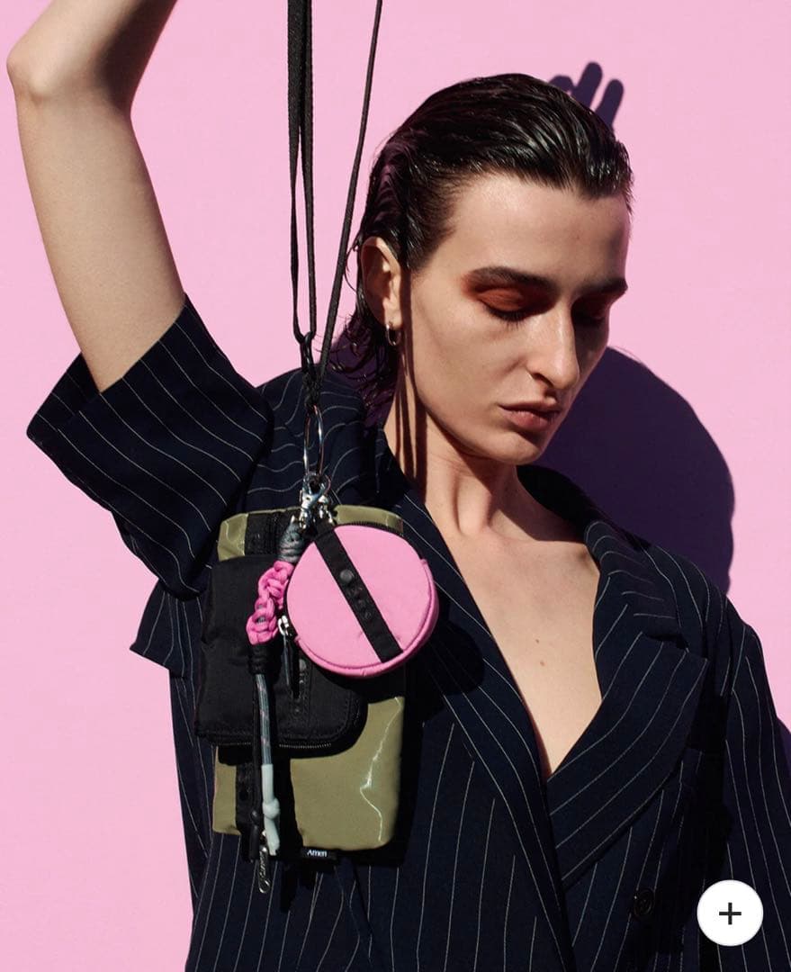 AMERI LeSportsac×AMERI Multi Pouchカーキ　美品