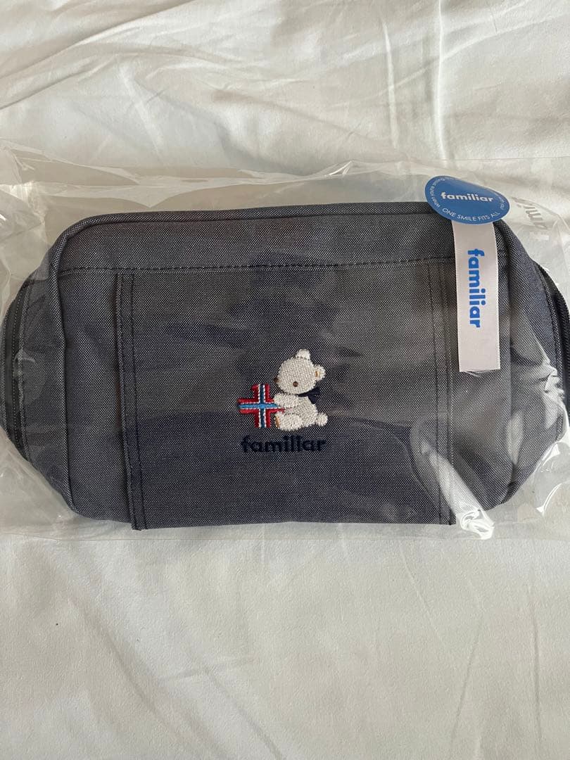 familiar オムツポーチ　おしり拭き蓋　ガーゼケット3点