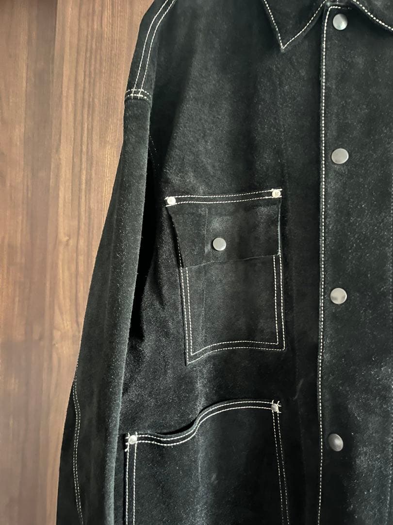 ジャケット・アウター <H> cow suede labor coverall