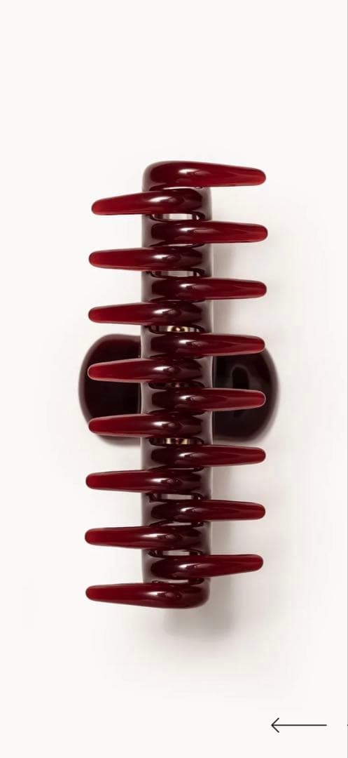 UNDO HAIRWARE ヘアクリップNo.4クロークリップ　ボルドー