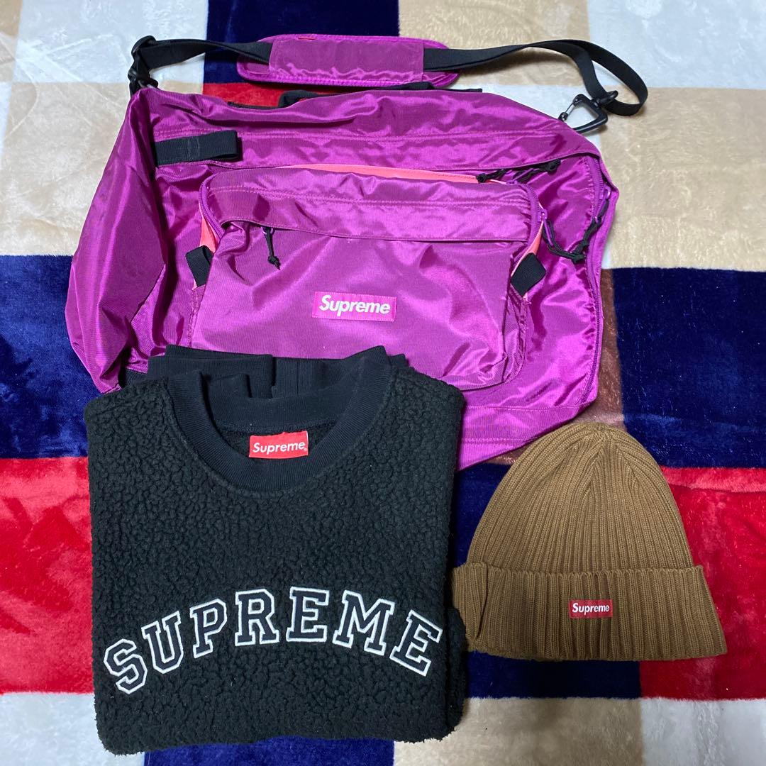 シュプリーム、バッグ、トレーナー、ビーニー