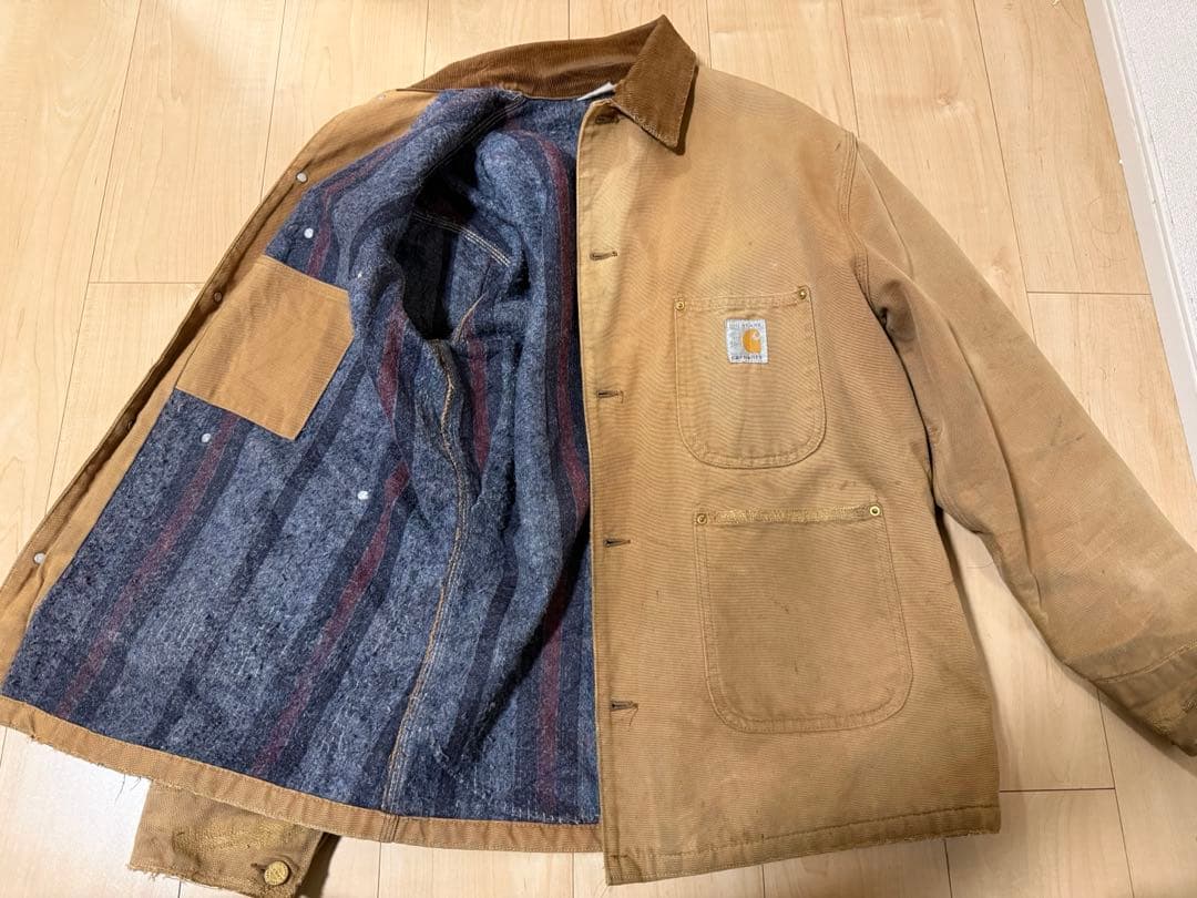 80s Carhartt チョアコート　USA製　100周年記念モデル