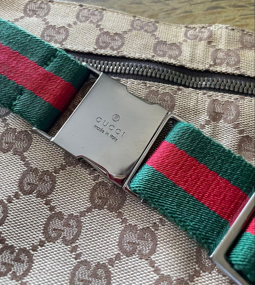 GUCCI ボディバッグ GG キャンバス シェリーライン