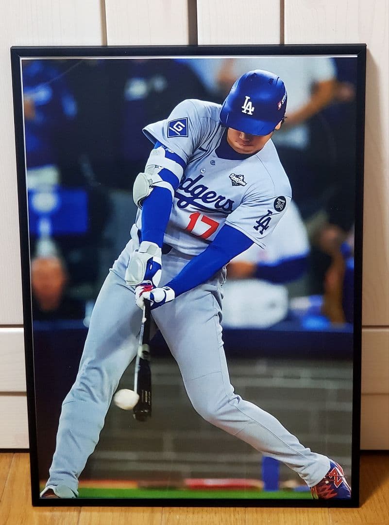 ベニー ドジャース大谷翔平 MLB！A3ポスターフレーム付き①セット