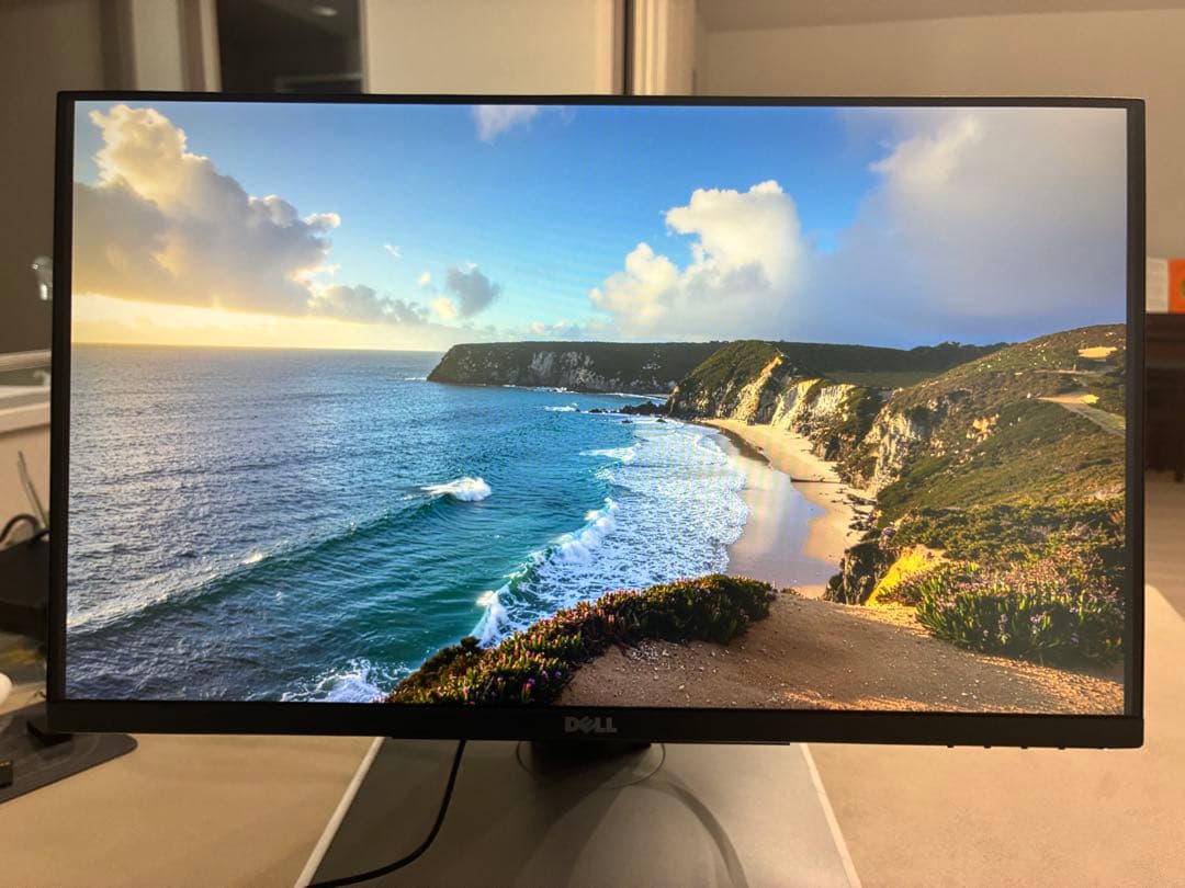 DELL ディスプレイ　P2418HT + BUFFALO スピーカー