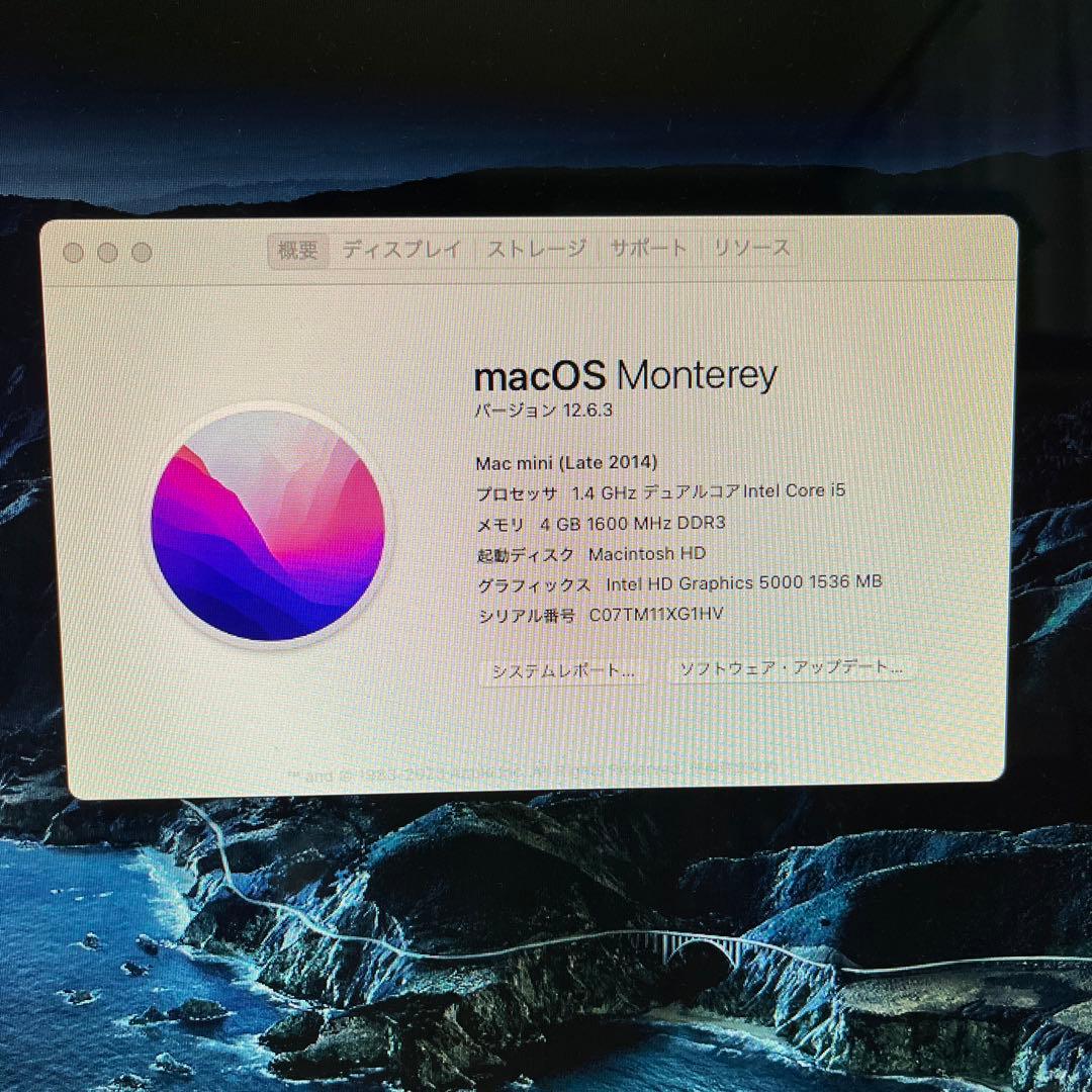 【SSDで高速・超美品】Mac mini core i5/4GB/128GB