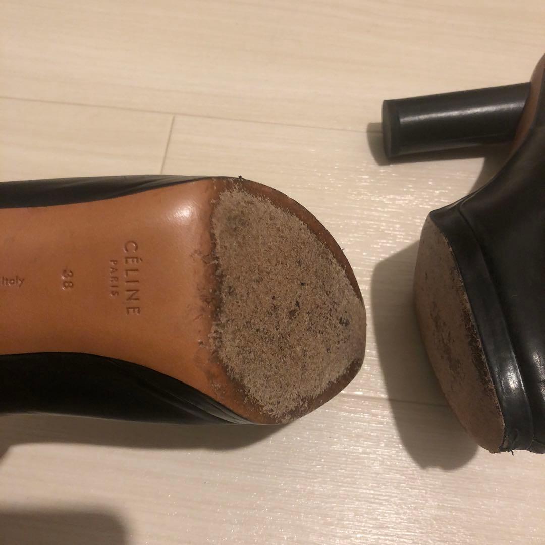 CÉLINE ブラックヒール38