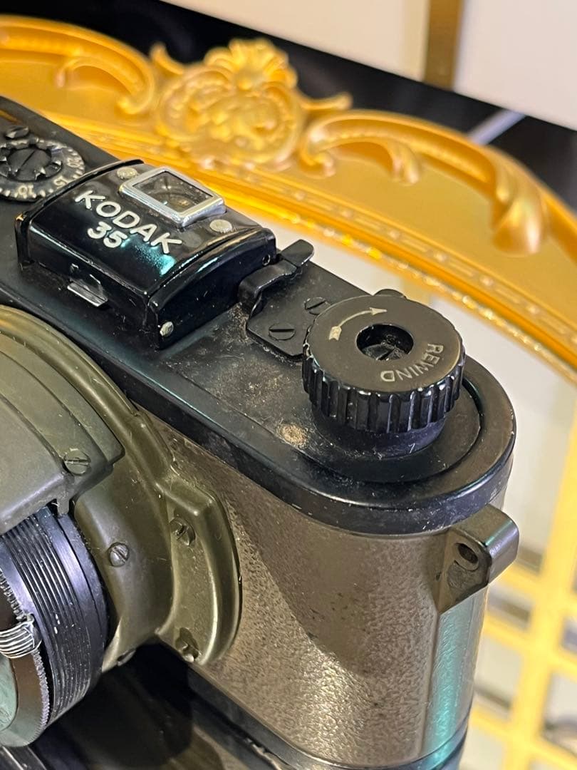 Kodak 35 ミリタリーグリーン 革ケース付