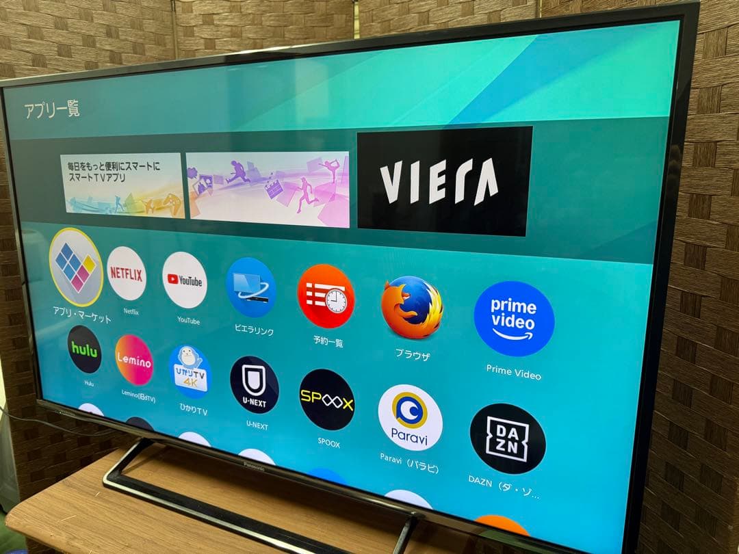パナソニック 49V型 4K液晶テレビ ビエラ TH-49DX600 美品