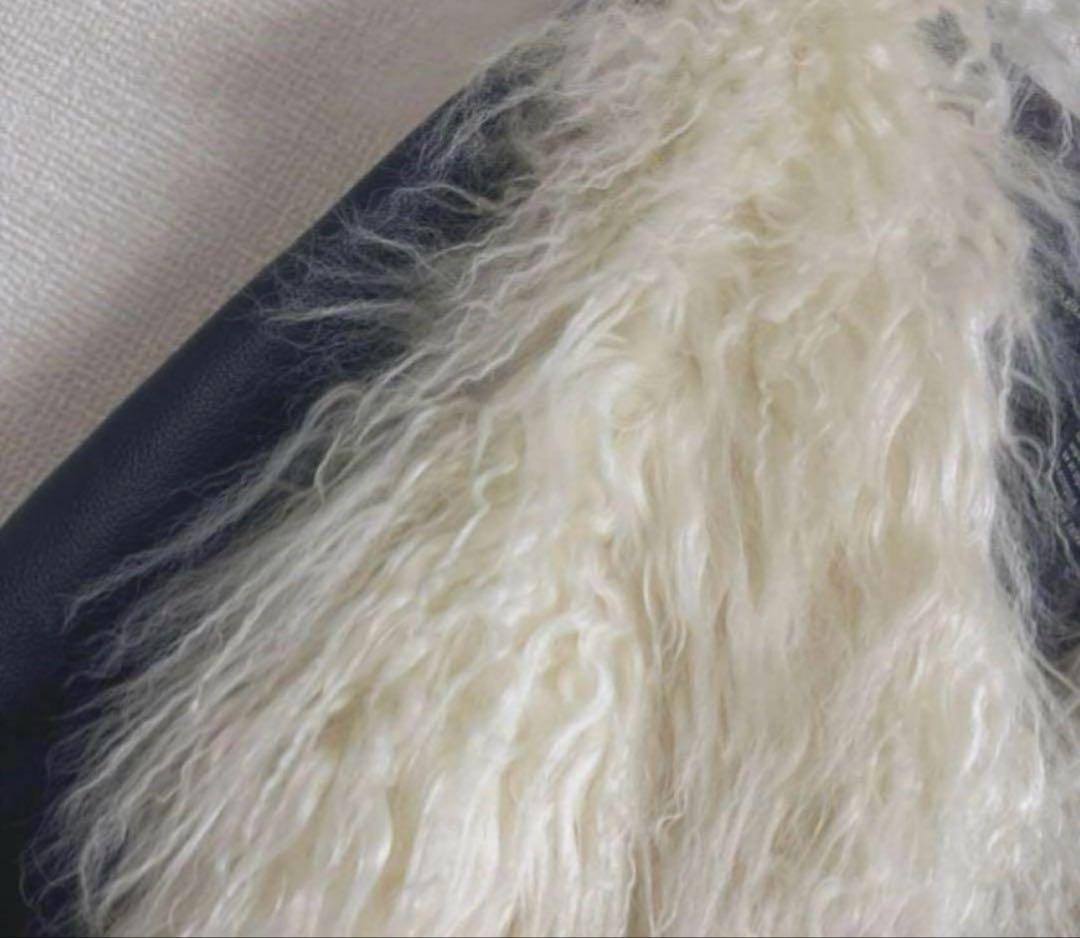 ダブルスタンダード　レザー×チベットラムファー　ジャケット