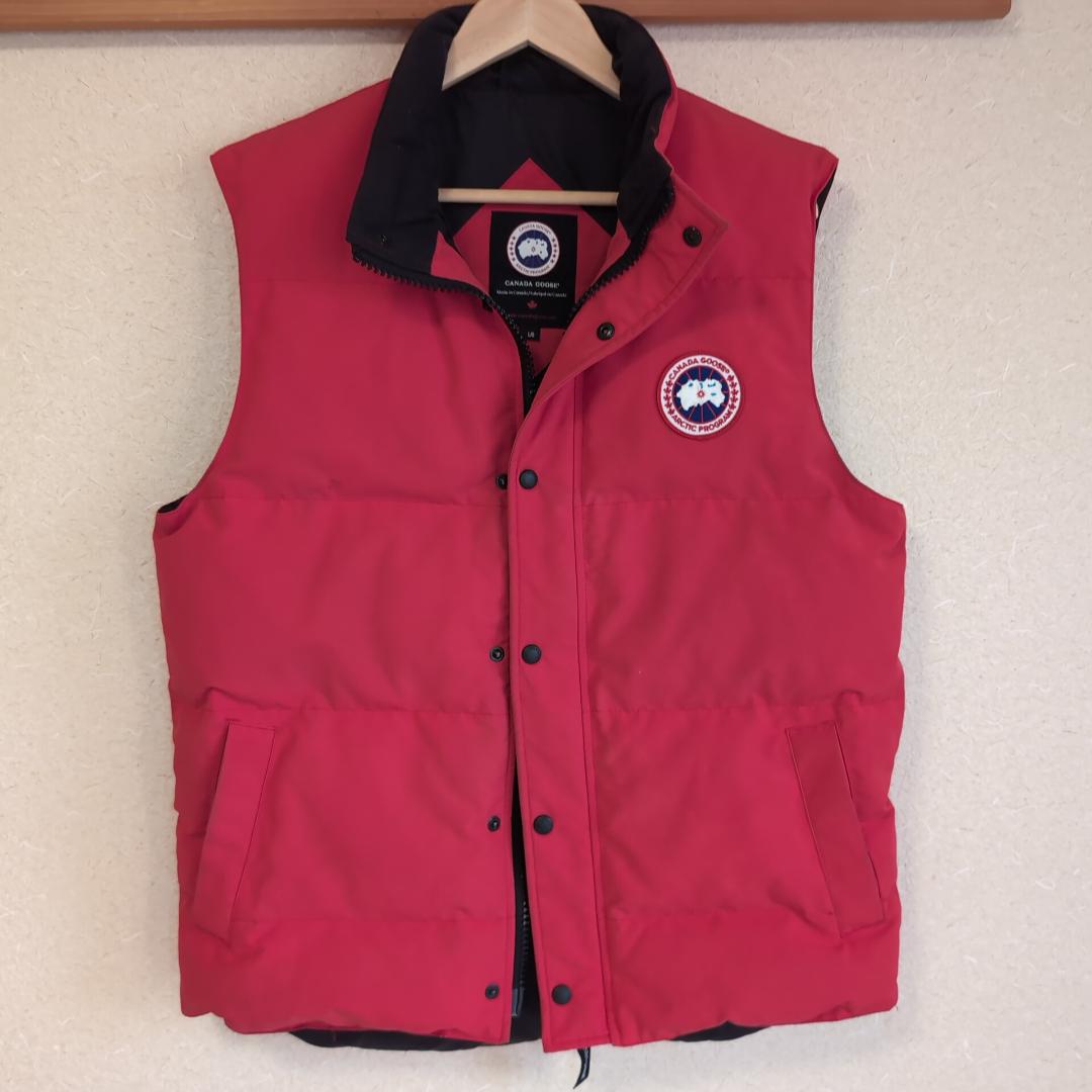   ダウンベスト 4151M 赤 表記L 大きめ 121