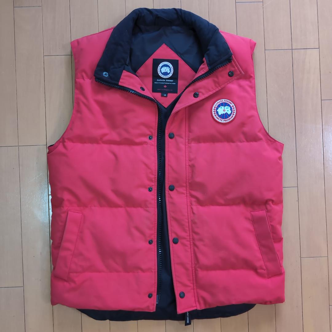   ダウンベスト 4151M 赤 表記L 大きめ 121