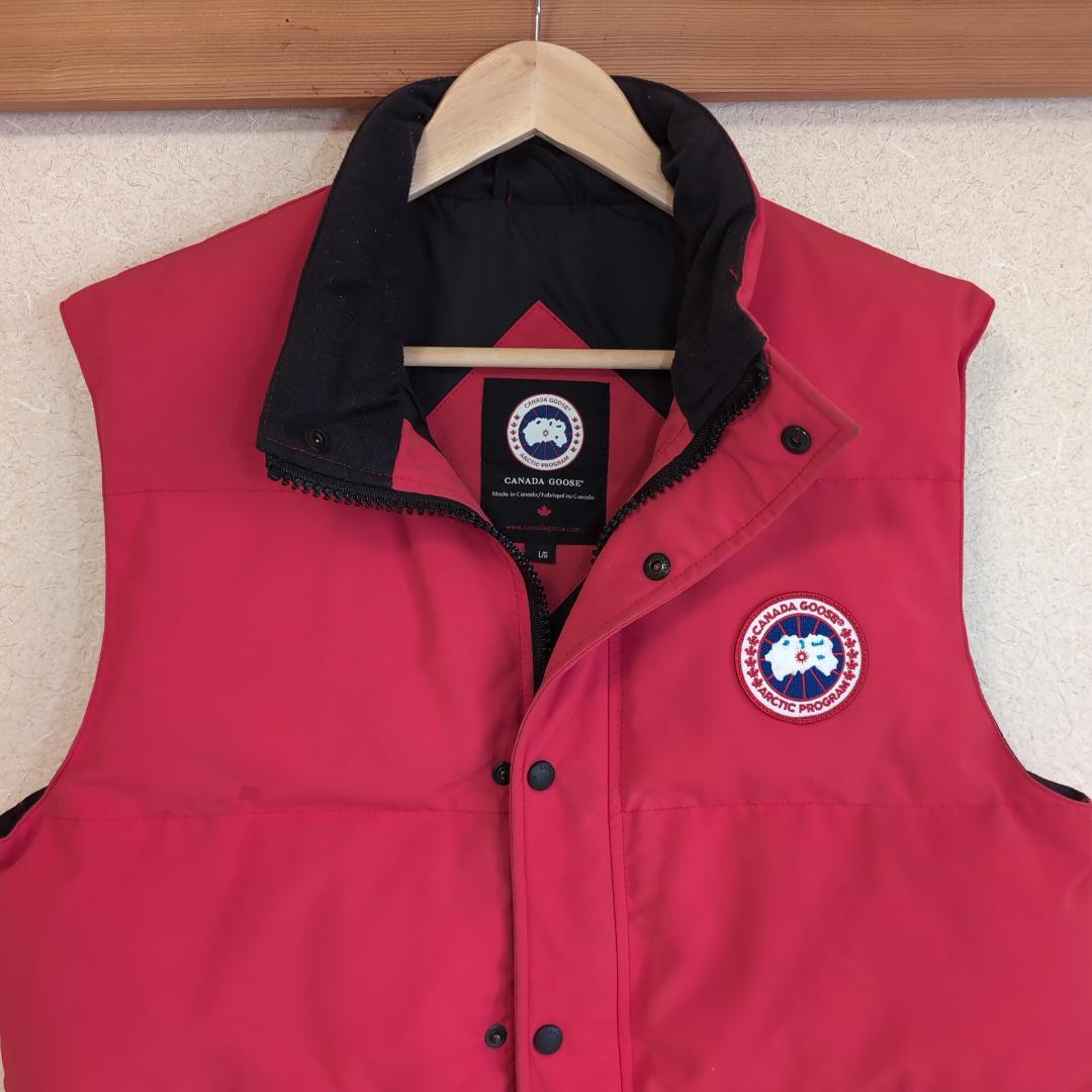   ダウンベスト 4151M 赤 表記L 大きめ 121