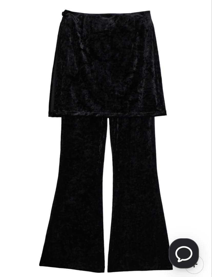 アメリCRASH VELOUR WRAP SKIRT WITH PANTS M