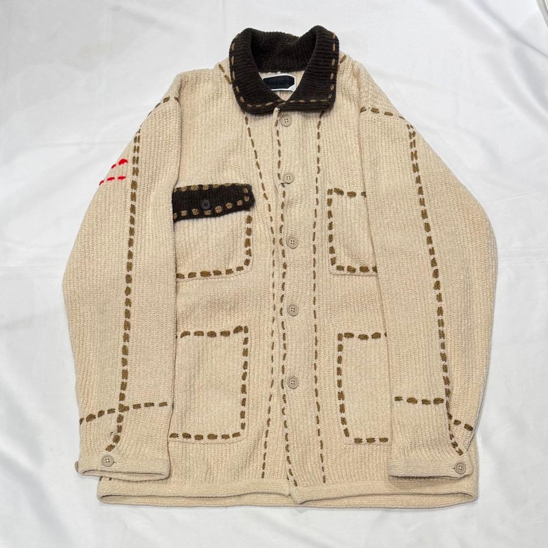 PHINGERIN PG1 SHORT COAT ベージュ ニット