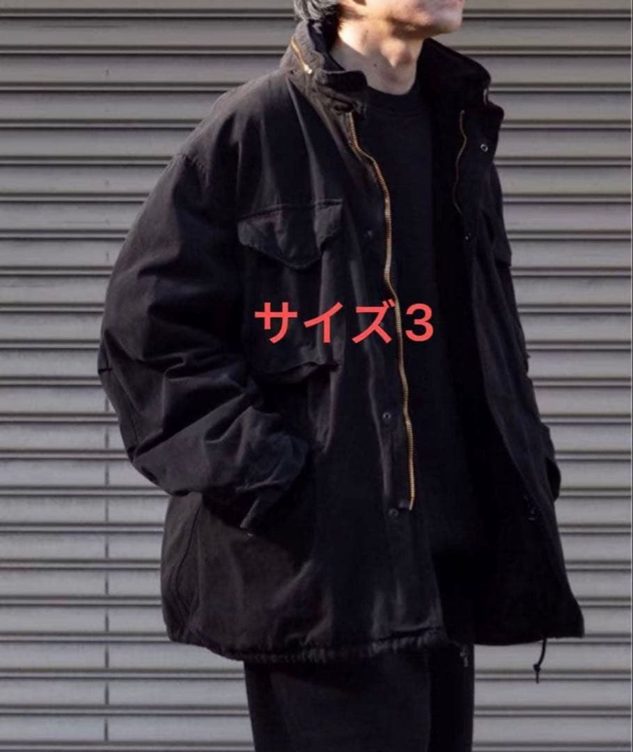 comoli 25aw M65 製品染 BLACK サイズ3 新品未使用