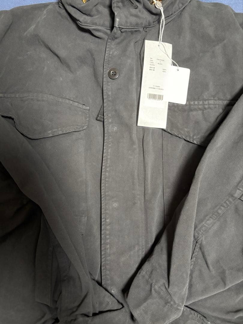 comoli 25aw M65 製品染 BLACK サイズ3 新品未使用