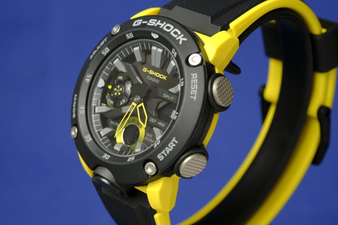 【美品】G-SHOCK GA-2000 ブラック×イエロー／箱有り (123)