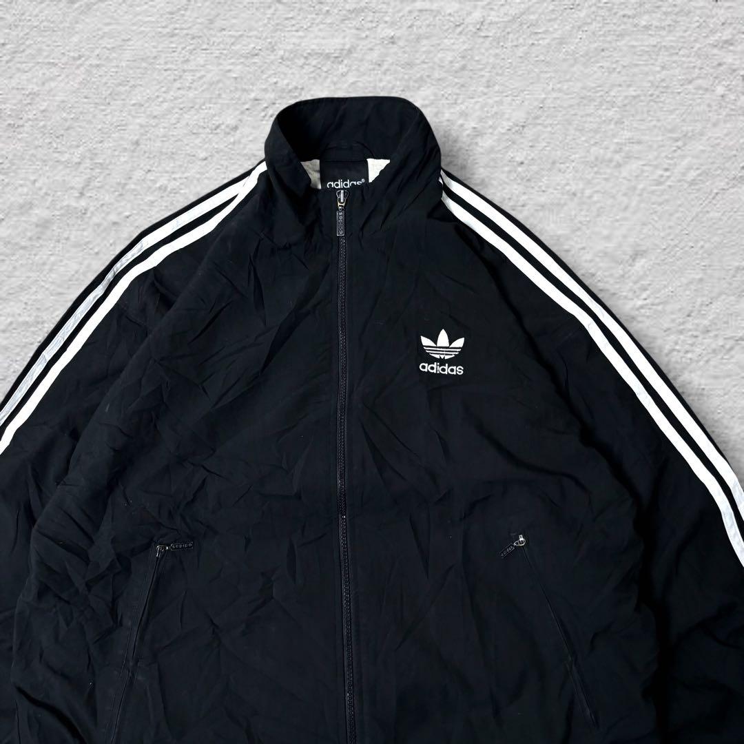 アディダスオリジナルスナイロンジャケット90sブラックvintage古着超激レア