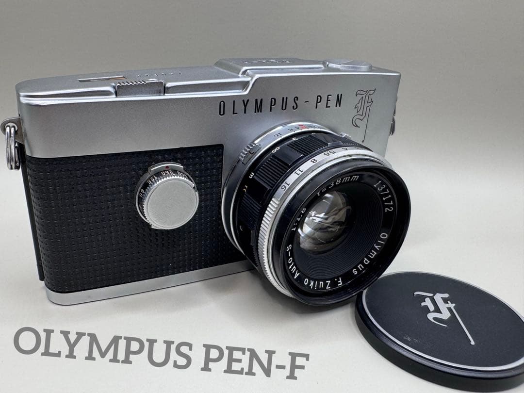 【美品】 OLYMPUS PEN-F 花文字 / F.Zuiko 38mm