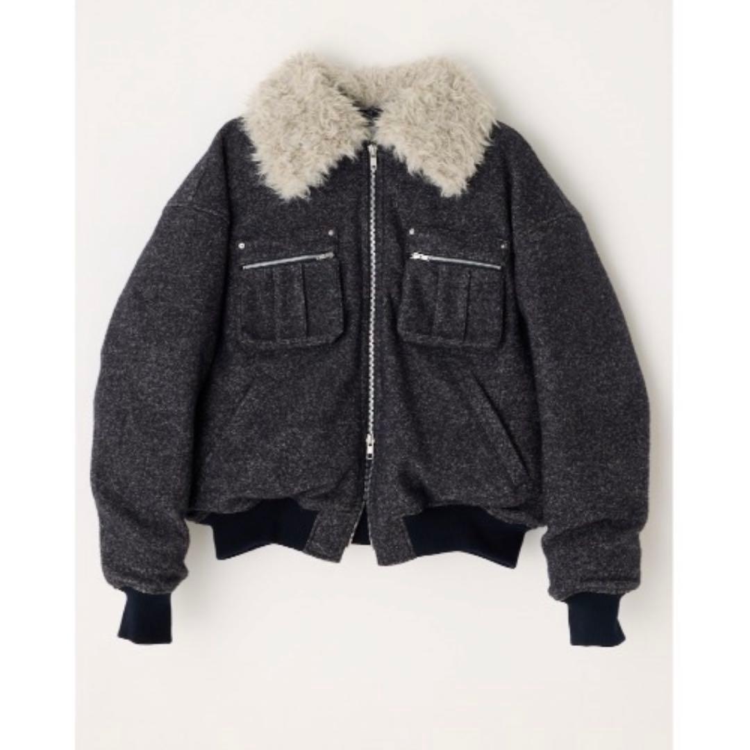 LAGUA GEM TWEED LIKE BOA ブルゾン