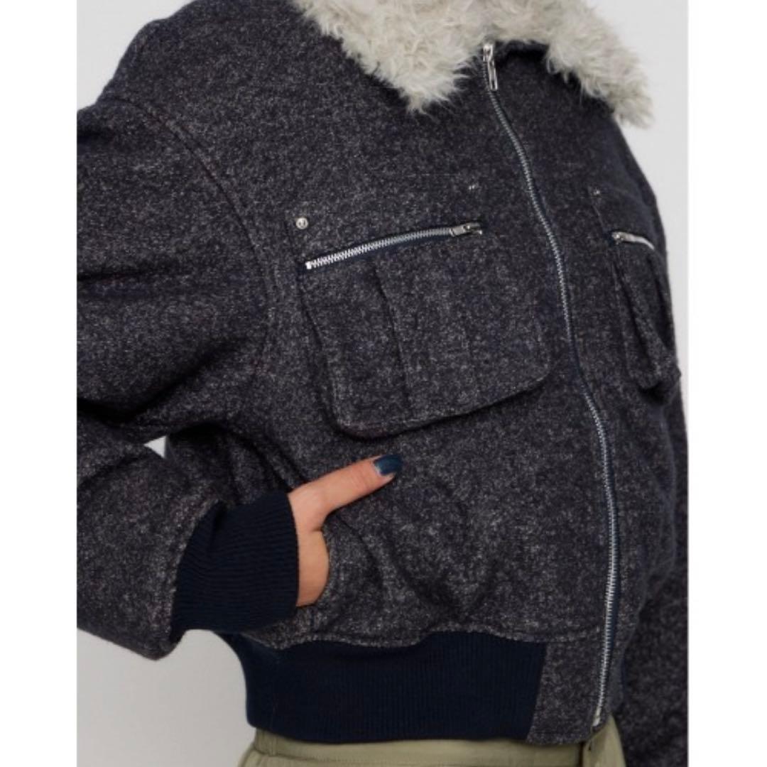 LAGUA GEM TWEED LIKE BOA ブルゾン