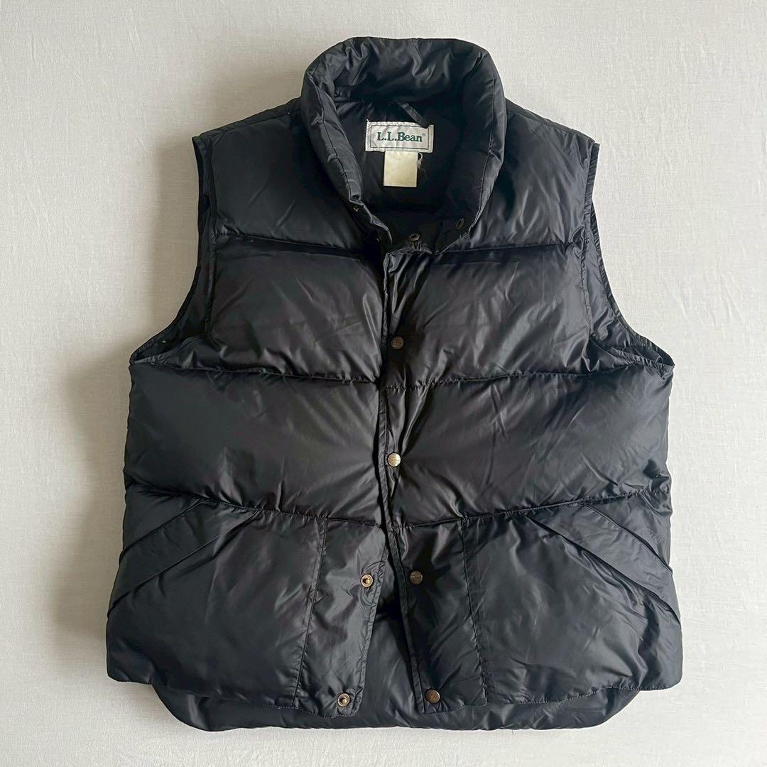 L.L.Bean 90's ダウンベスト パッカブル ブラック M
