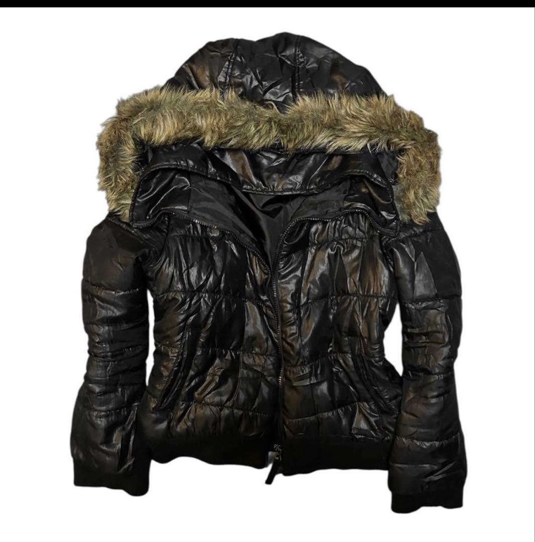 ファー ダウン ジャケット 短丈 平成ギャル男 お兄系 archive y2k