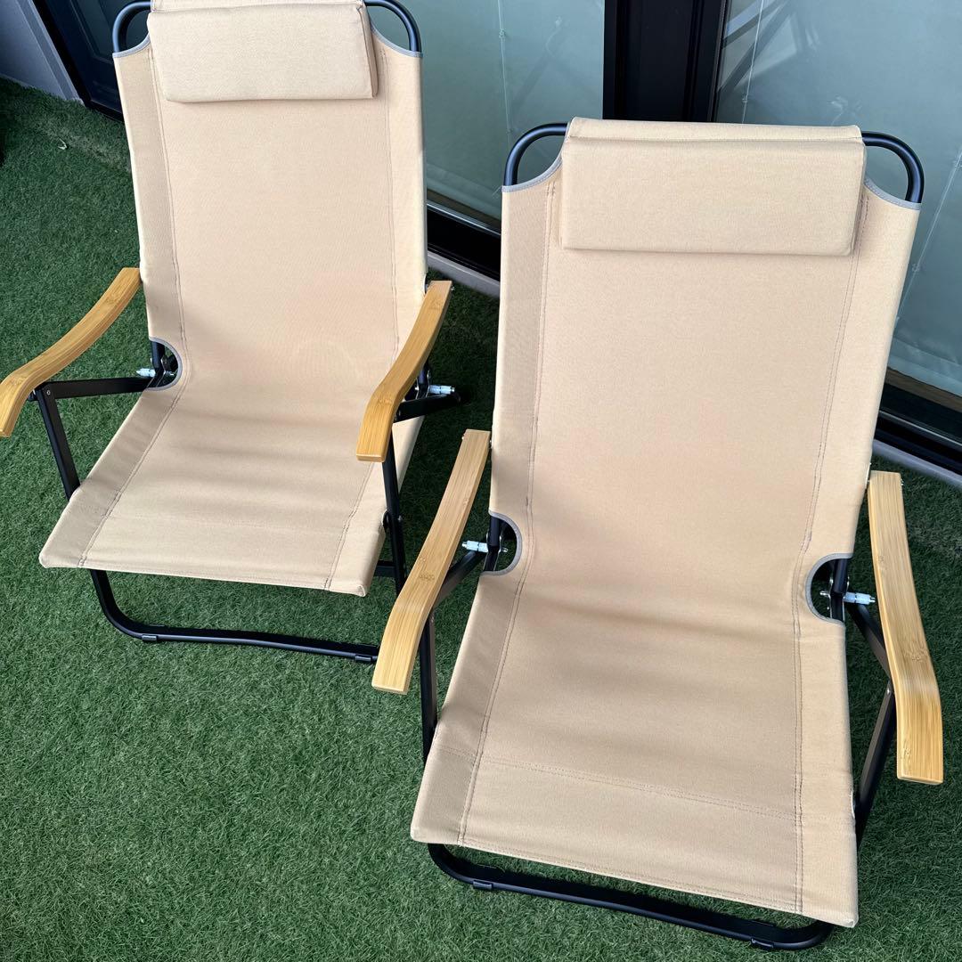 オンウェー コンフォートローチェア2脚セット 専用バッグ、シートカバー付き