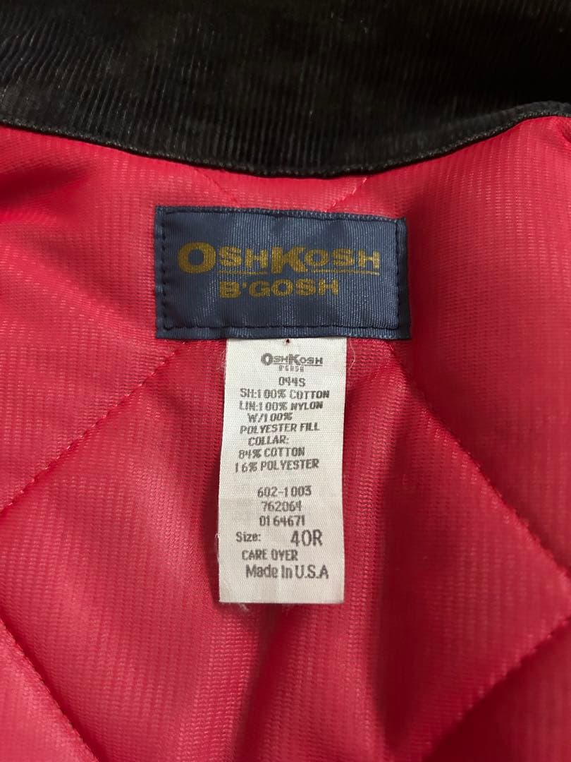 70s80s Osh kosh ￼中綿 デニムジャケット 40R USA 美品