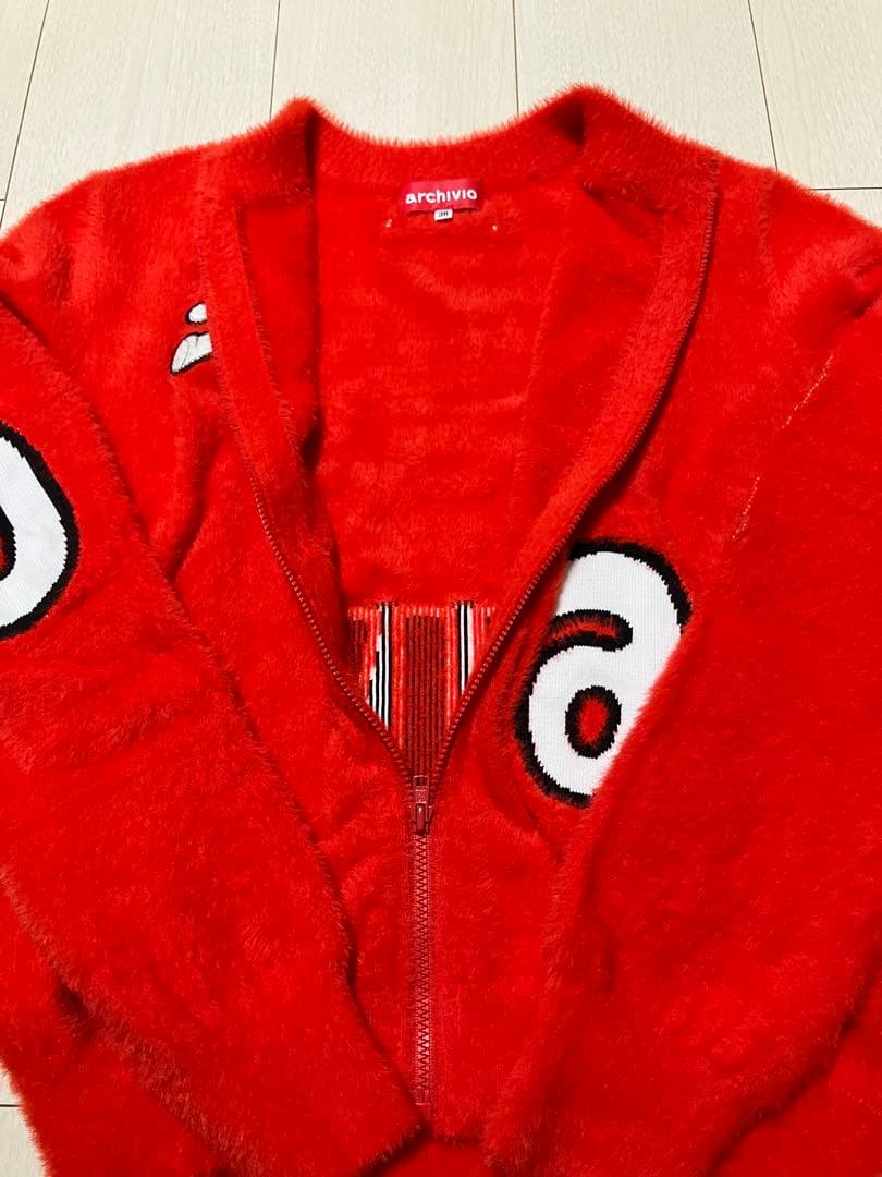 (超美品)アルチビオ シャギーニットブルゾン カーディガン サイズ38