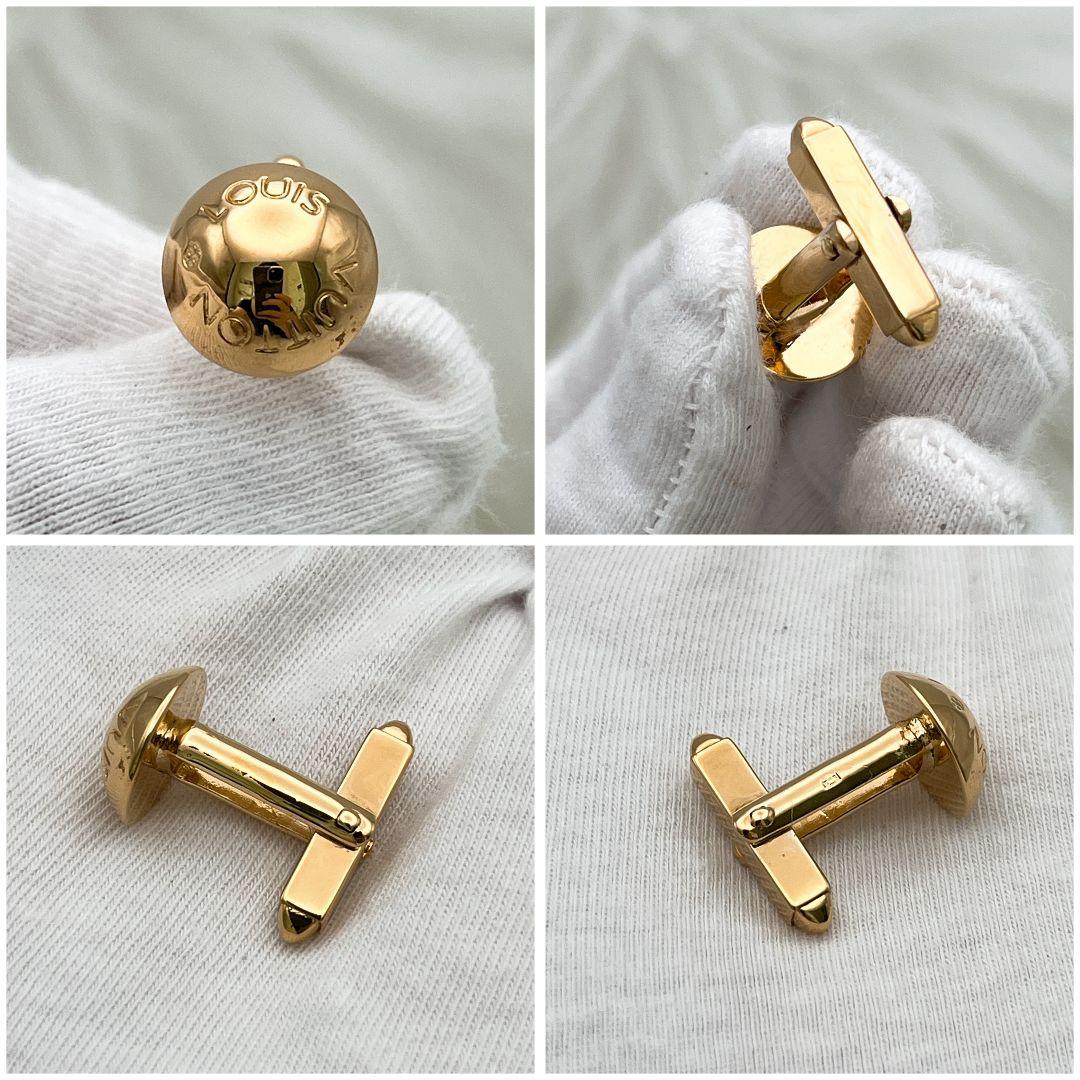 極上美品✨ルイヴィトン カフリンクス カフス ブトン ドゥマンシェット ゴールド