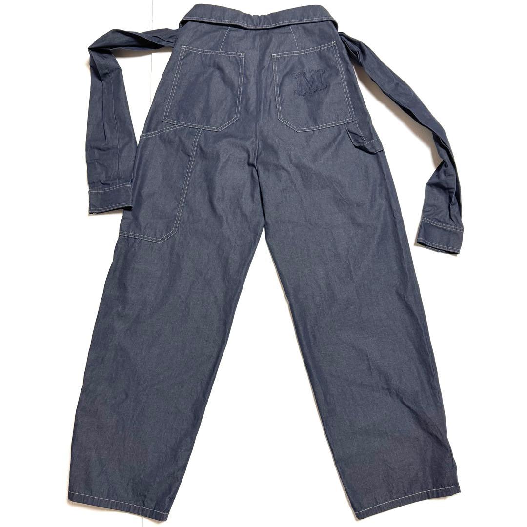 極美品♡マックスマーラ　ハイウエスト　デニム　ワーク　パンツ　カーゴ　42