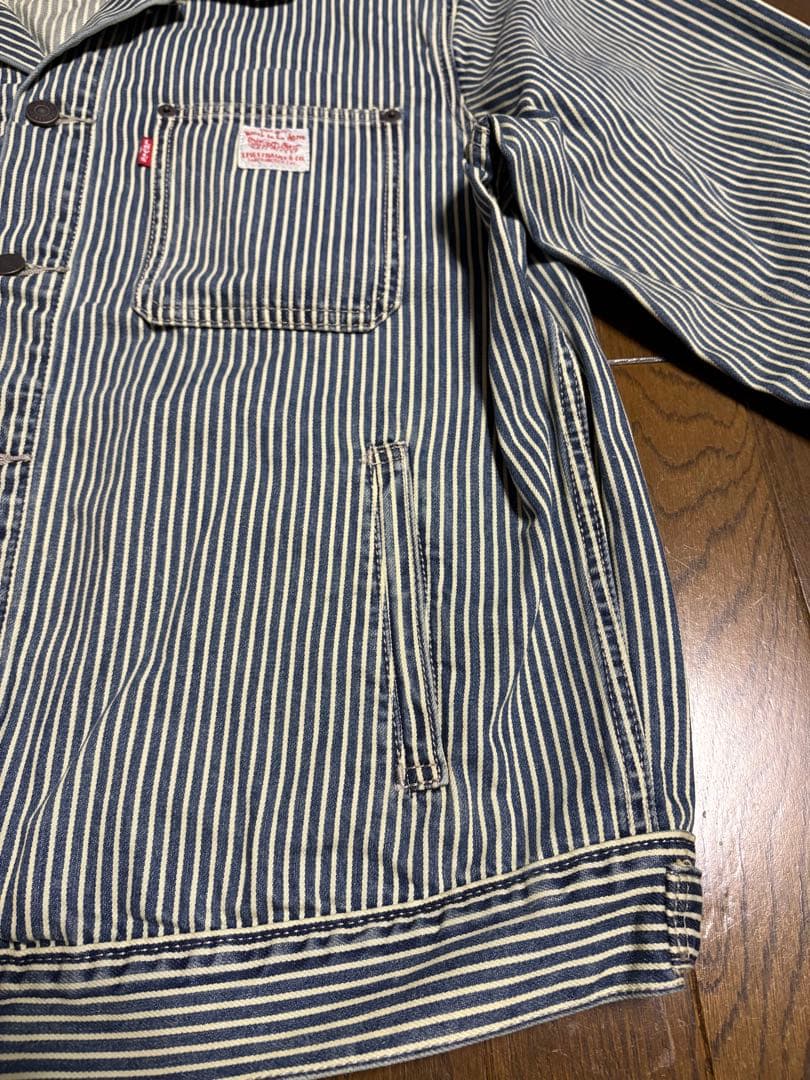 新品　リーバイス WORKWEAR SUNRISE トラッカー　ヒッコリー　M