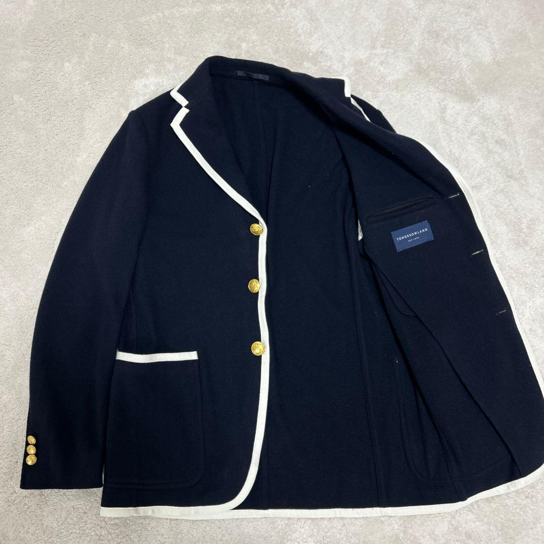 ♦︎新品未使用♦︎TOMORROWLAND♦︎トゥモローランドネイビーニットジャケット