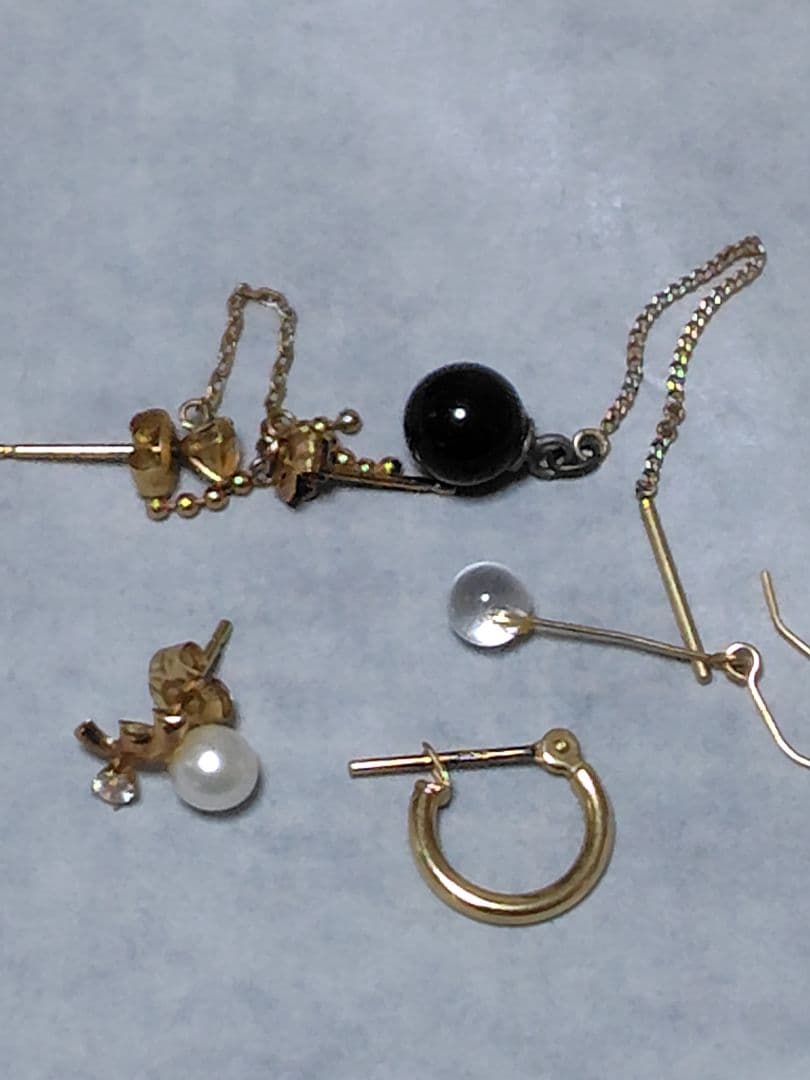 ピアス 片方4点 2穴用1点 まとめて