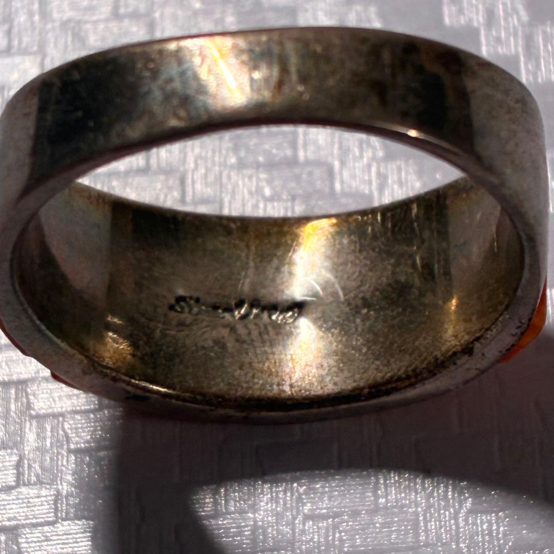 スパイニーオイスターシェル 925 シルバーリング USAハンドメイド