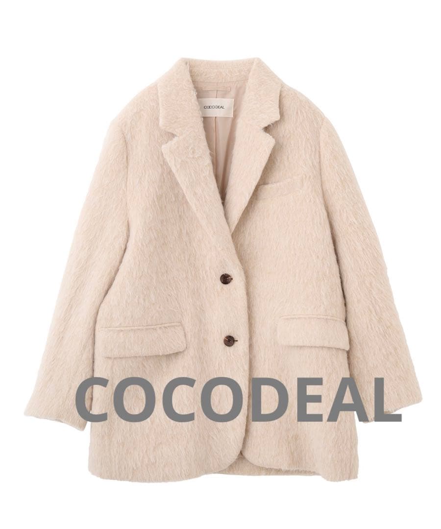 COCO DEAL ウールシャギージャコット