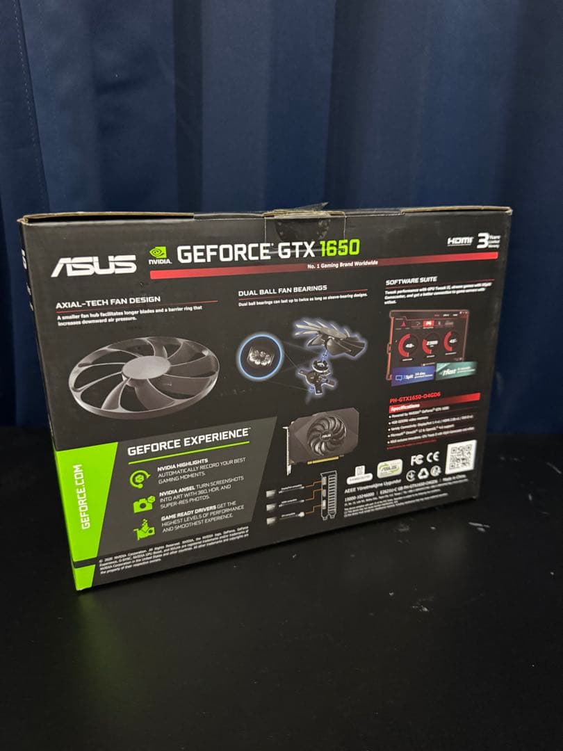 グラフィックボード・グラボ・ビデオカード ASUS PHOENIX GTX 1650 OC 4GB