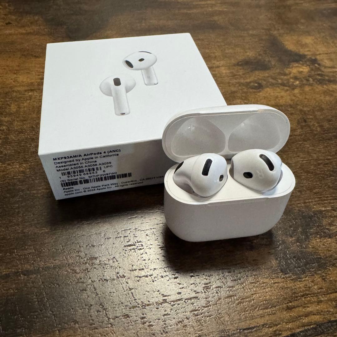 AirPods 4 (MNC)⭐︎ワイヤレス充電⭐︎ノイズキャンセル付きモデル