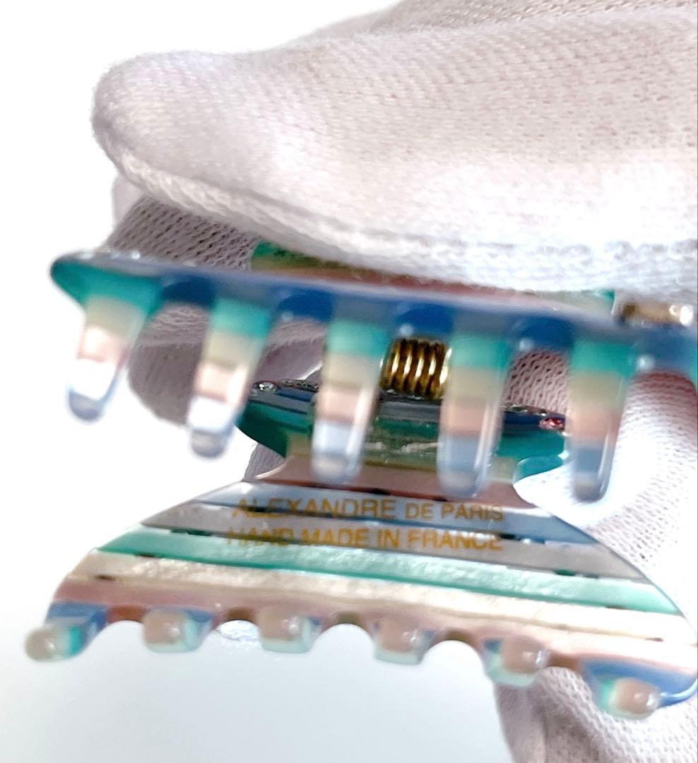 アレクサンドルドゥパリ　ヘアクリップ　ブルー系　キラキラ　スワロフスキー　可愛い