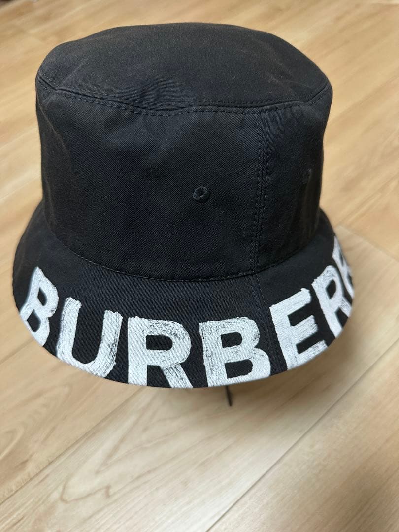 BURBERRY バーバリー バケットハット ブラック Lサイズ