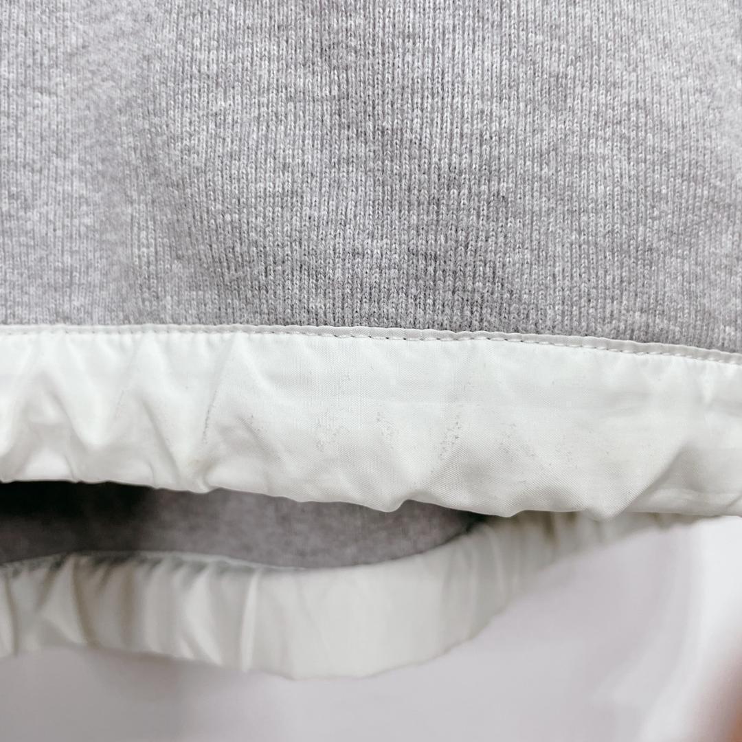 sacai サカイ スポンジスウェット パーカー フード付き フルジップ グレー