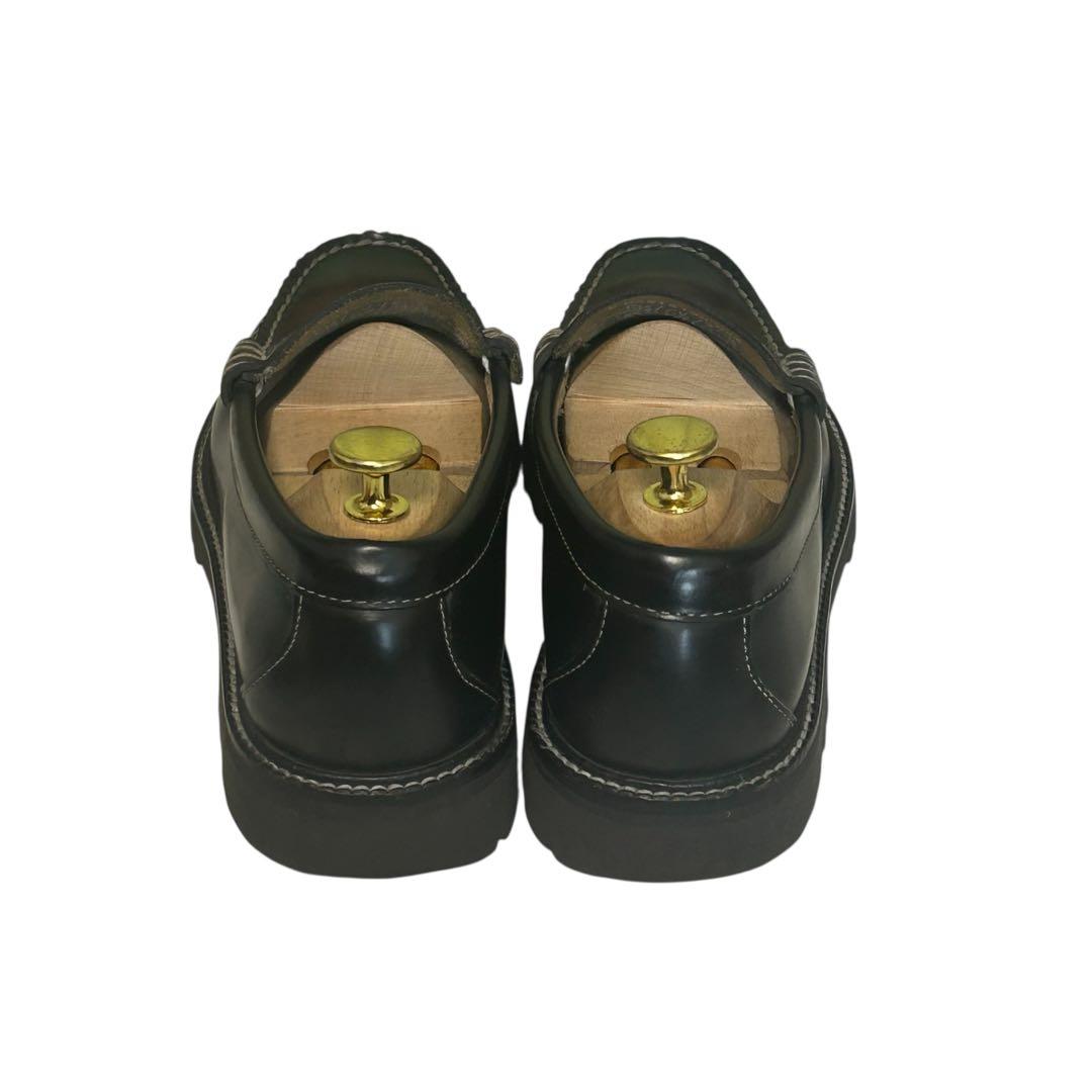 NG.H.BASS ローファーホワイトステッチ タンクソール 25