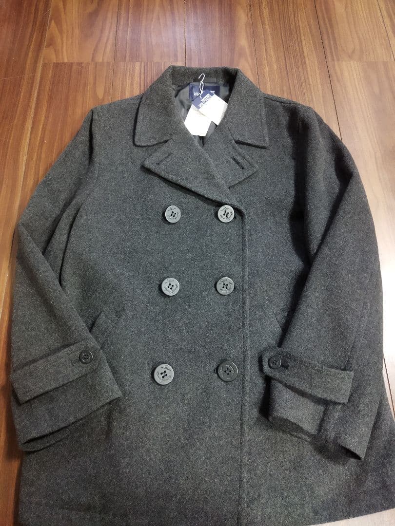 新品タグ付♪トンボ スクール ピーコート グレー M 今季購入