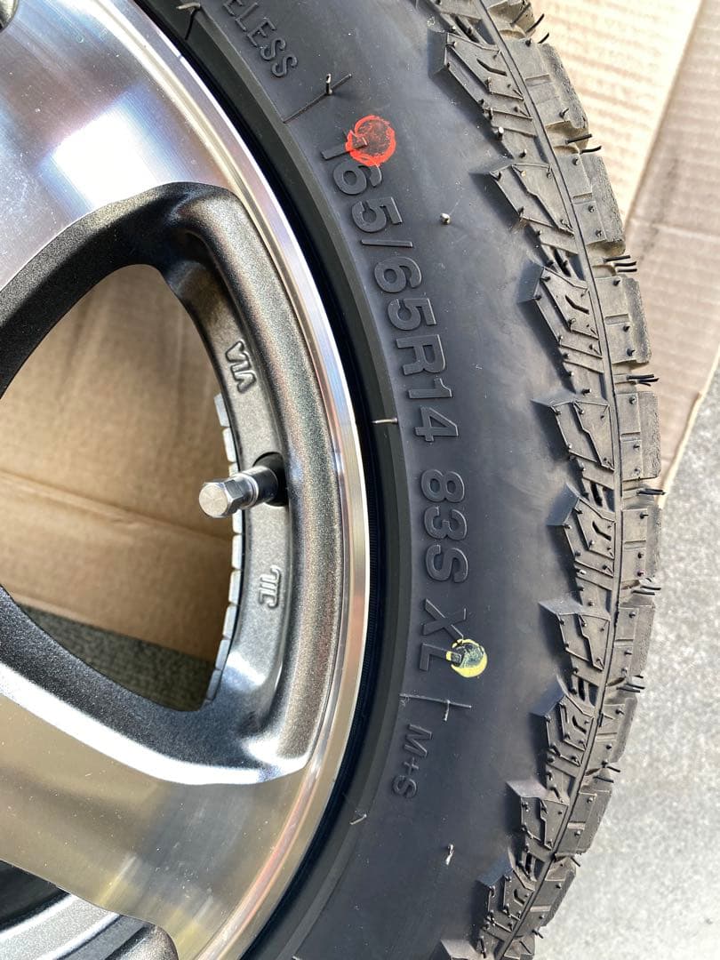 MONSTA 165/65R14 オフロードタイヤ ホイールセット① 2本セット