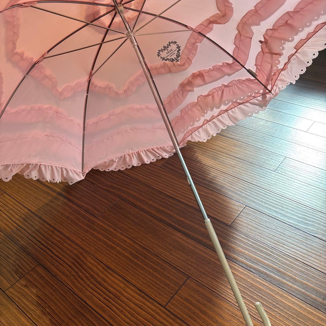 フリル付きピンク日傘 ベイビーザスターズシャインブライト