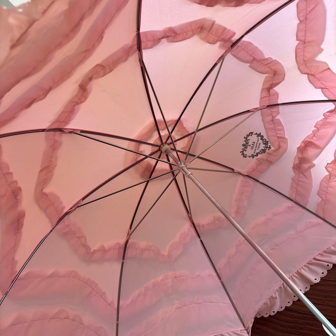 フリル付きピンク日傘 ベイビーザスターズシャインブライト